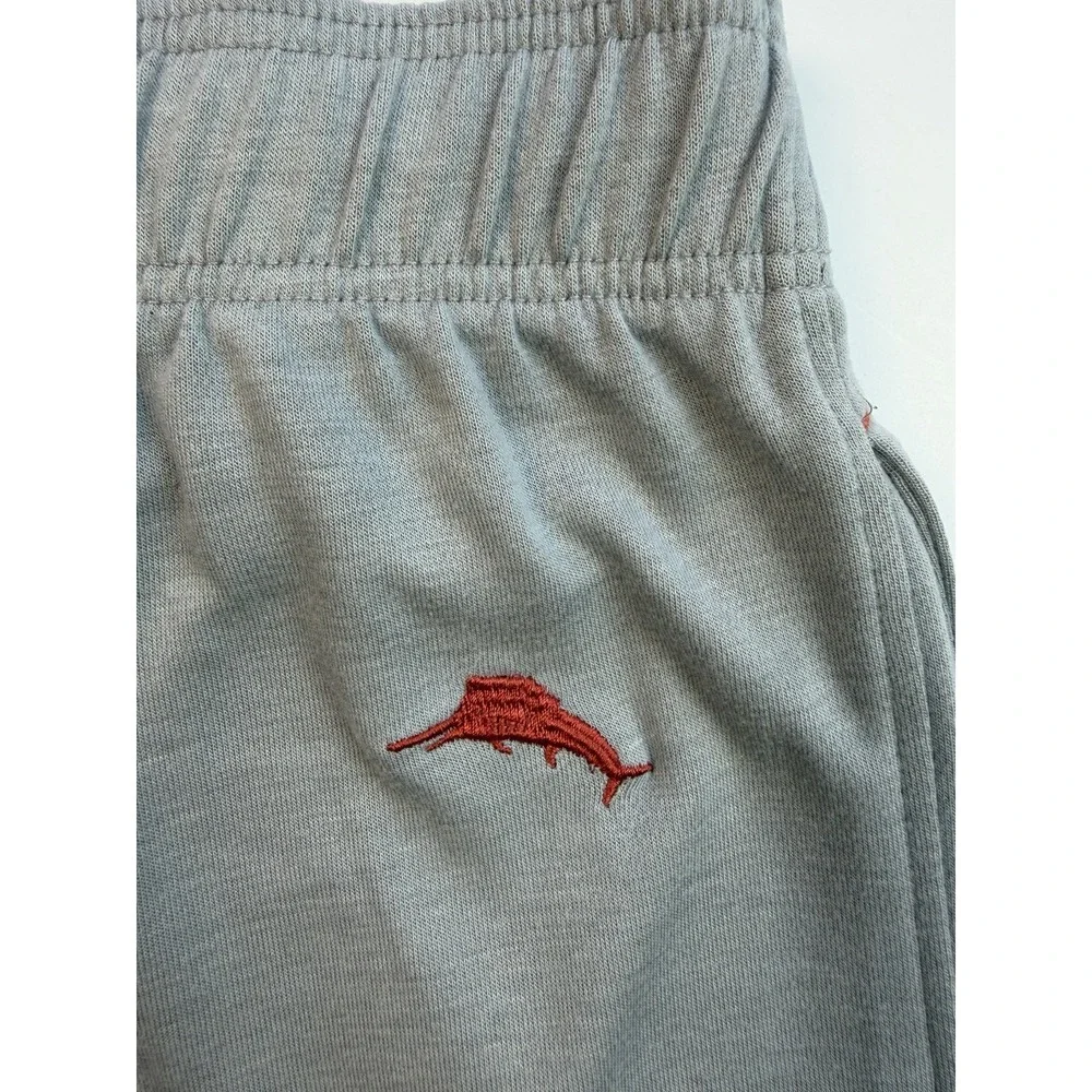 Tommy Bahama Men's M Gray Lounge Pants Marlin Logo Stretch Pajama 32x30